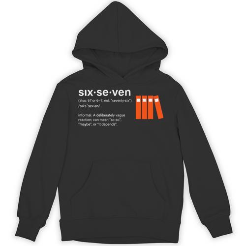 Six Seven Meme Reading Book Lover 6-7 67 Definition Unisex Hoodie - Bookorys CA