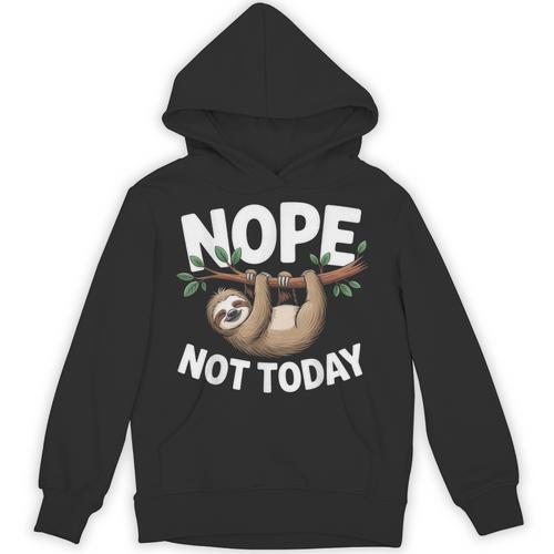 Sloth Shirts Cute Introvert Nope Not Today Sloth Unisex Hoodie - Raresse