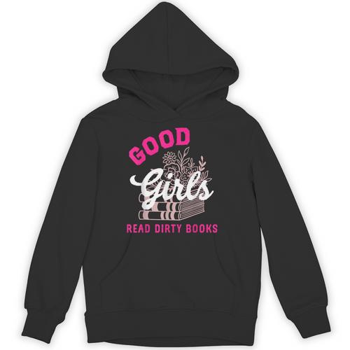 Smutty Book Merch Good Girls Read Dirty Books Smut Readers Unisex Hoodie - Bookorys