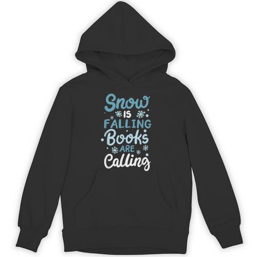 Snow Is Falling Books Are Calling Unisex Hoodie - Bookorys AU