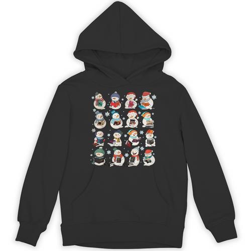 Snowman Reading Book Christmas Cozy Book Lover Bookish Unisex Hoodie - Bookorys DE
