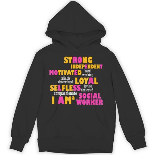 Social Worker T Shirt Graduation Social Work Month Unisex Hoodie - Best Gift Smart