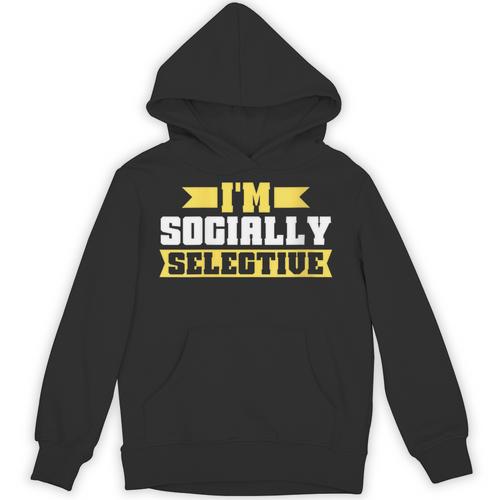 Im Socially Selective Introvert Unisex Hoodie - Raresse