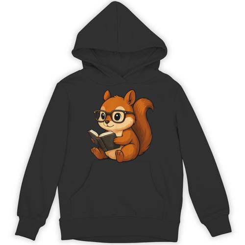 Squirrel Reading Book Lover Unisex Hoodie - Bookorys