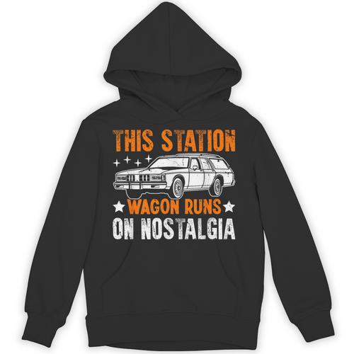 This Station Wagon Runs On Nostalgia Wagon Unisex Hoodie - Figerry