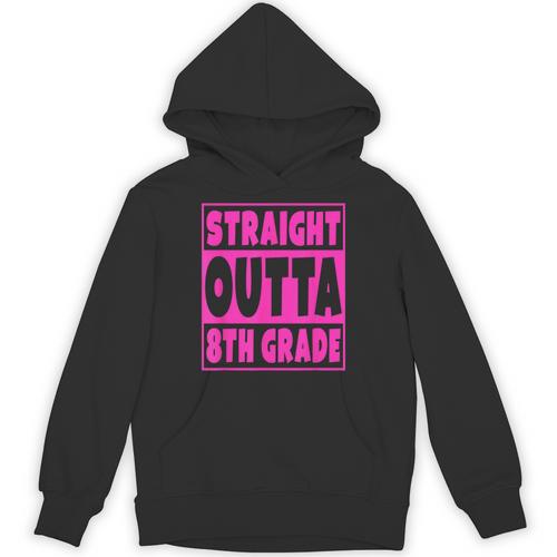 Straight Outta 8th Grade Graduation Eighth Grade T-Shirt Unisex Hoodie - Best Gift Smart