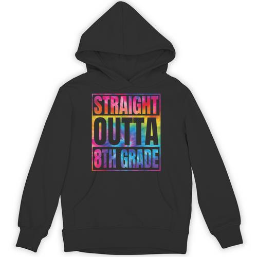 Straight Outta 8th Grade Great Graduation Eighth Grade Unisex Hoodie - Best Gift Smart