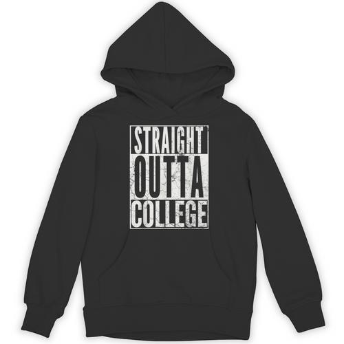 STRAIGHT OUTTA COLLEGE Graduation 2019 T Shirt Her Him Women Unisex Hoodie - Best Gift Smart