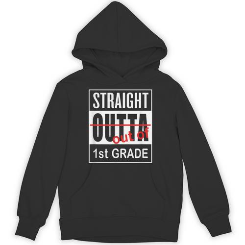 Straight Outta First Grade Graduation 1st Grade T Shirt Unisex Hoodie - Best Gift Smart
