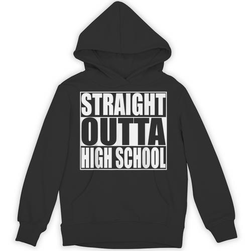 Straight Outta High School Graduation T-Shirt Unisex Hoodie - Best Gift Smart