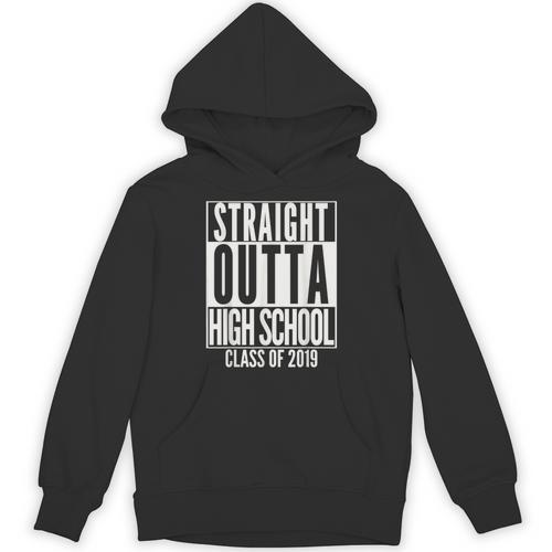 STRAIGHT OUTTA HIGH SCHOOL Senior 2019 Graduation Unisex Hoodie - Best Gift Smart