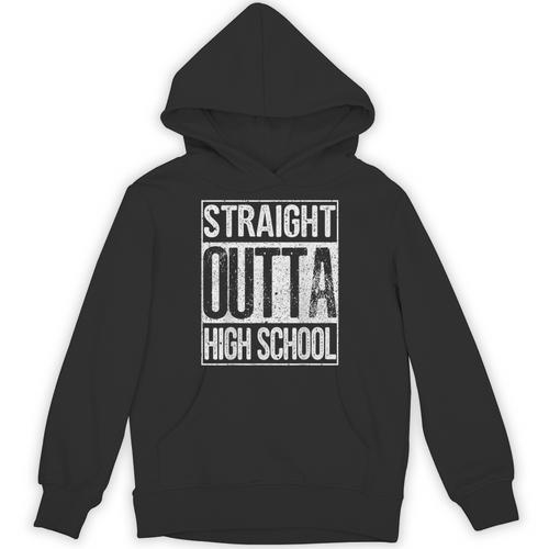Straight Outta High School Shirt Graduation Idea Unisex Hoodie - Best Gift Smart