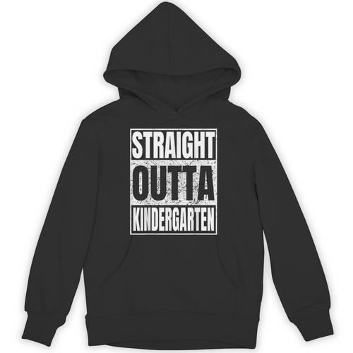Straight Outta Kindergarten Graduation 2025 Kinder Unisex Hoodie - Best Gift Smart