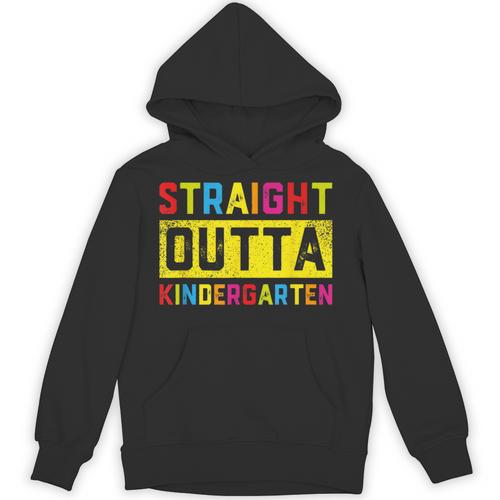 Straight Outta Kindergarten TShirt Graduation Kid Unisex Hoodie - Best Gift Smart