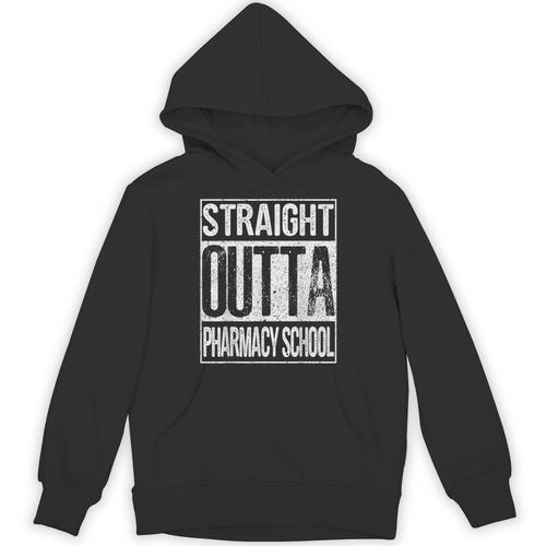 Straight Outta Pharmacy School Shirt Graduation Unisex Hoodie - Best Gift Smart