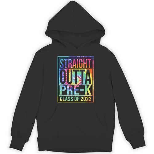 Straight Outta Pre-K Class Of 2022 Preschool Graduation Unisex Hoodie - Best Gift Smart