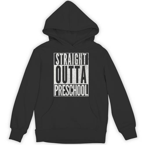 STRAIGHT OUTTA PRESCHOOL GIFT Grad Graduation Kids Unisex Hoodie - Best Gift Smart