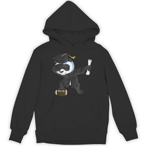Student Graduation 2022 Panda Football Boys Girls Teenager Unisex Hoodie - Best Gift Smart