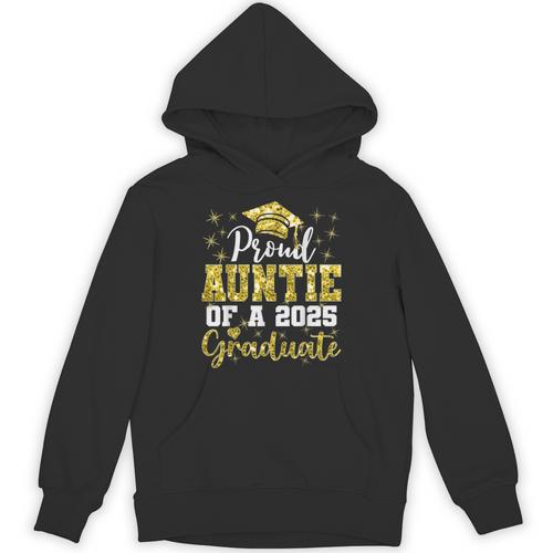 Super Proud Auntie Of 2025 Graduate Senior Graduation Family Unisex Hoodie - Best Gift Smart