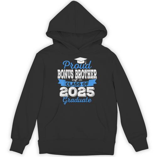 Super Proud Bonus Brother Of 2025 Graduate Graduation Family Unisex Hoodie - Best Gift Smart