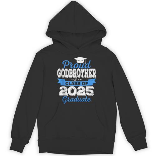 Super Proud Godbrother Of 2025 Graduate Graduation Family Unisex Hoodie - Best Gift Smart