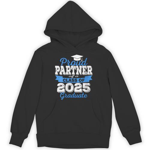 Super Proud Partner Of 2025 Graduate Graduation Family Unisex Hoodie - Best Gift Smart