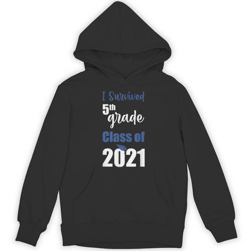 I Survived 5th Grade Class Of 2021 Quarantined Graduation 2 Unisex Hoodie - Best Gift Smart