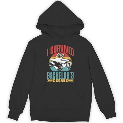 I Survived My Bachelor's Degree Party Bachelor Graduation Unisex Hoodie - Best Gift Smart