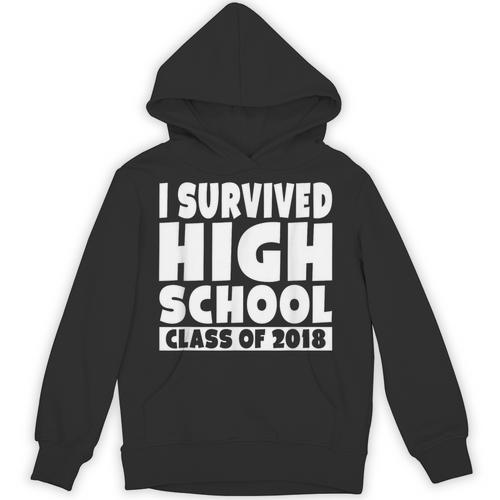 I Survived High School Class Of 2018 Graduation Unisex Hoodie - Best Gift Smart
