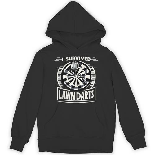 I Survived Lawn Darts Classic Yard Nostalgia Game Fun Unisex Hoodie - Figerry