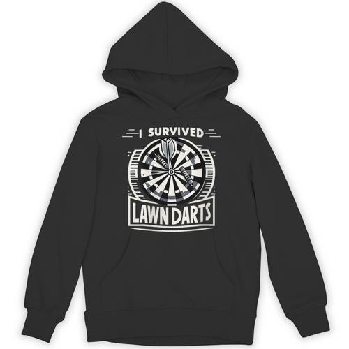 I Survived Lawn Darts Classic Yard Nostalgia Game Fun Unisex Hoodie - Figerry