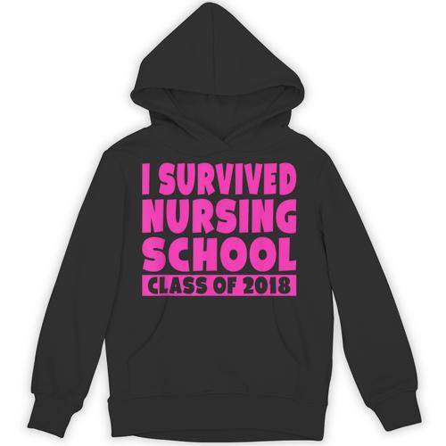 I Survived Nursing School Class Of 2018 Graduation Shirt Unisex Hoodie - Best Gift Smart