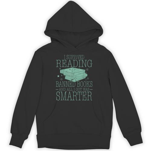 I Survived Reading Banned Books And All I Got Was Sma Unisex Hoodie - Bookorys UK