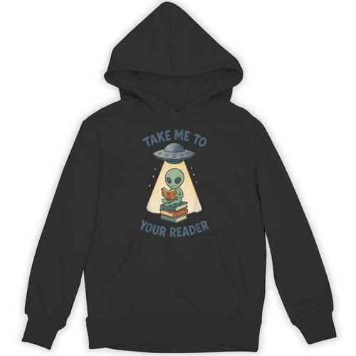 Teacher Alien Books UFO Reading Take Me To Your Reader Unisex Hoodie - Bookorys