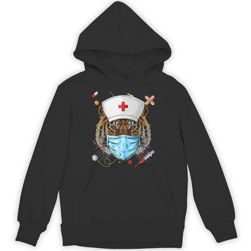 Tiger Nurse RN ER Nursing School Graduation Unisex Hoodie - Best Gift Smart