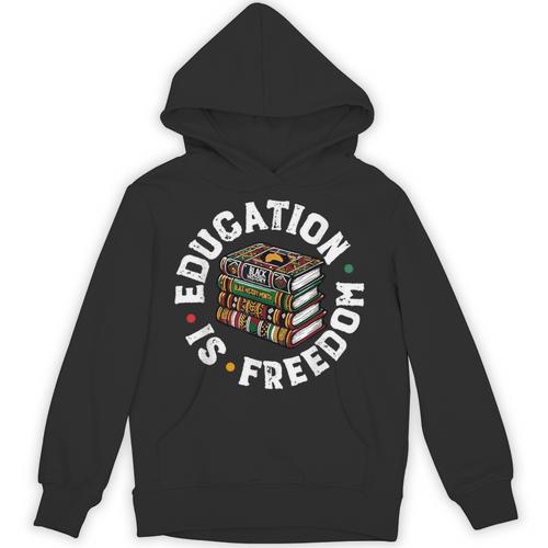 History Education Is Freedom Books Teach Black History Unisex Hoodie - Bookorys