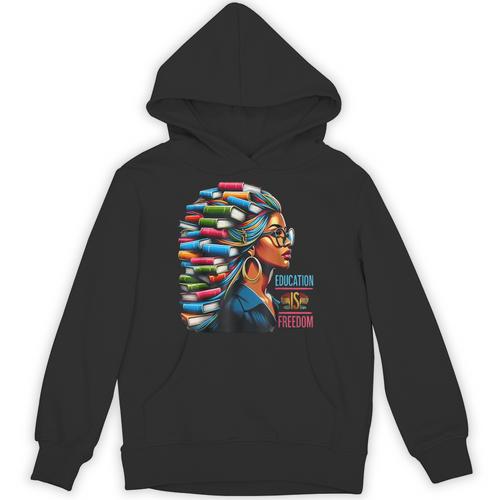 History Education Is Freedom Books Teacher Women Girls Unisex Hoodie - Bookorys DE