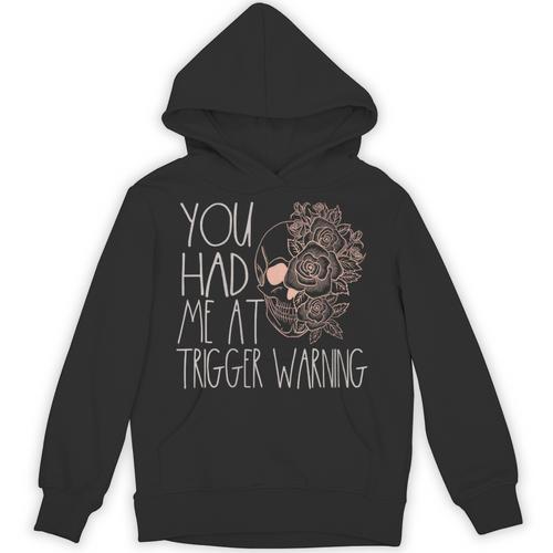 Trigger Warning Dark Romance Reader Smut Spicy Book Merch Unisex Hoodie - Bookorys