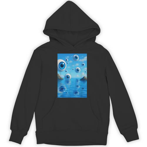 Trippy Weirdcore Frutiger Aero Surreal Eyeballs Y2K Unisex Hoodie - Figerry