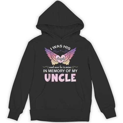 Uncle Angel In My Memory Cute Family Remembrance Match Unisex Hoodie - Easessy