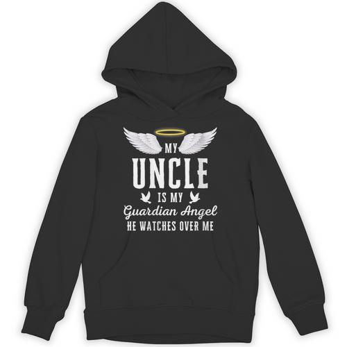 My Uncle Is My Guardian Angel In Loving Memorial Memory Tee Unisex Hoodie - Easessy