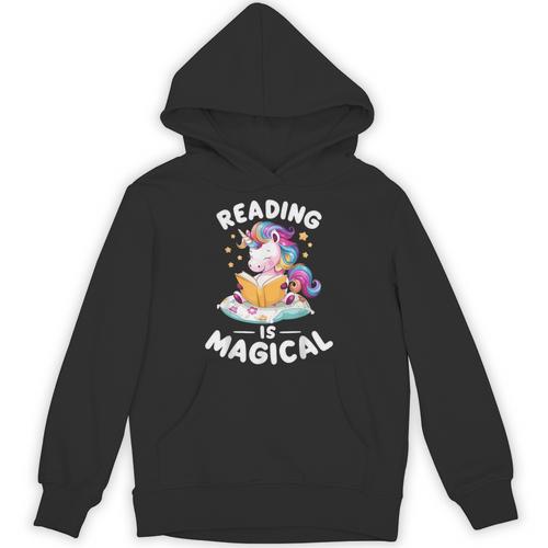Unicorn Teacher Reading Is Magical Book Unisex Hoodie - Bookorys CA