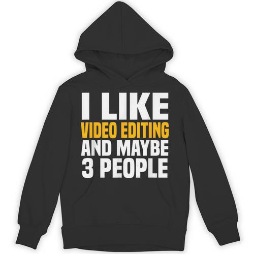 Video Editor Introvert Editing Production Filmmaking Job Unisex Hoodie - Raresse
