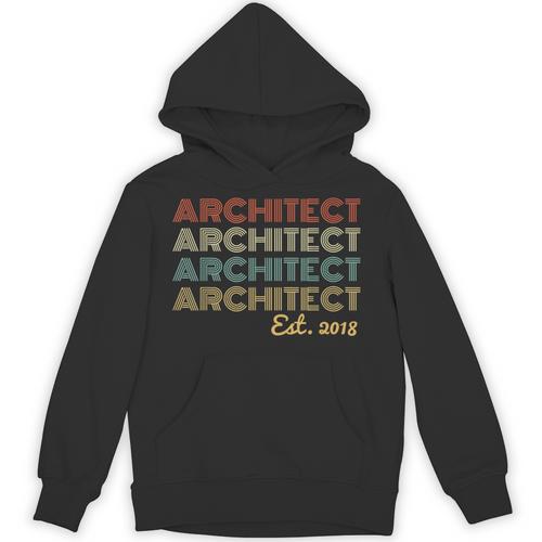 Vintage Architect Est 2018 Graduation 2018 Unisex Hoodie - Best Gift Smart