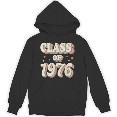 Vintage Class Of 1976 76 High School Graduation Unisex Hoodie - Best Gift Smart
