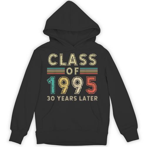 Vintage Class Of 1995 30th Reunion Alumni Graduation Party Unisex Hoodie - Best Gift Smart