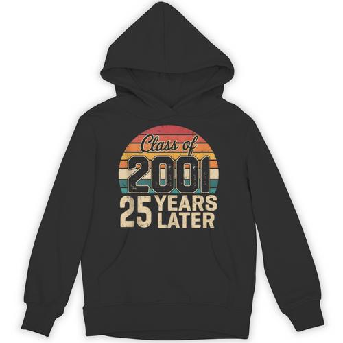 Vintage Class Of 2001 25 Years Later Reunion 25th Graduation Unisex Hoodie - Best Gift Smart
