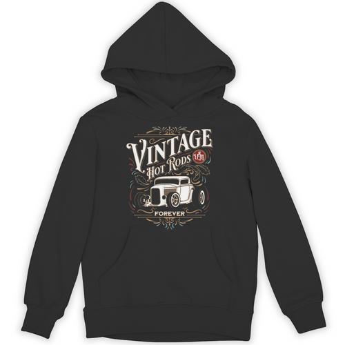 Vintage Hot Rods USA Forever Classic Car Nostalgia Unisex Hoodie - Figerry