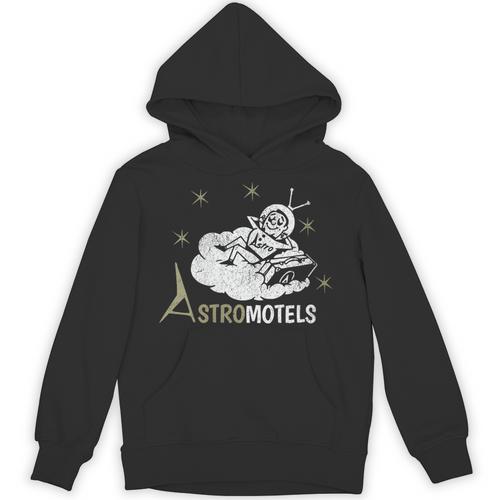 Vintage Hotel Matchbook Astro Motels 50s Retro Spaceman Unisex Hoodie - Bookorys