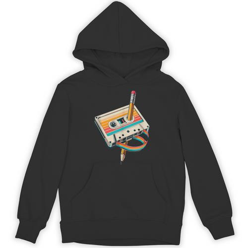 Vintage Pencil Rewind Cassette Tape Nostalgia Party 80s 90s Unisex Hoodie - Figerry
